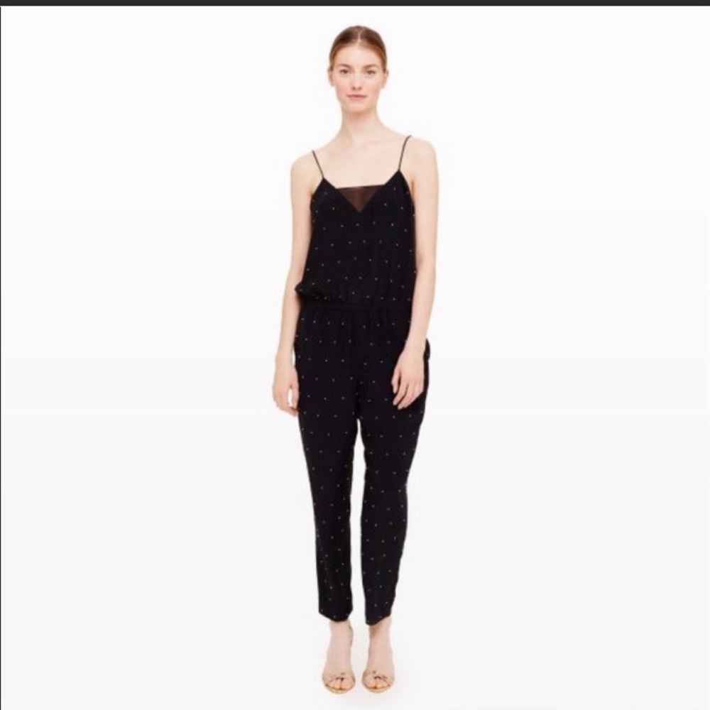 Brand New Club Monaco Black and Pearl Jumpsuit 12